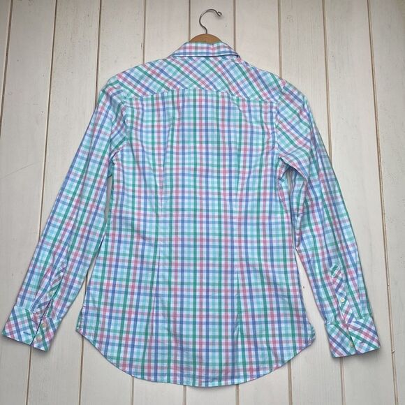 Pastel Plaid Cotton Button Down Shirt​ - Picture 12 of 13
